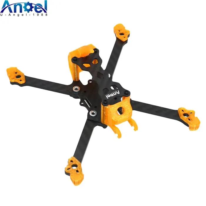 Angel35 HD 3.5 pouces Kit de cadre FPV en Fiber de carbone avec impression 3D ultraléger pour les constructions de drones quadrirotor Freestyle