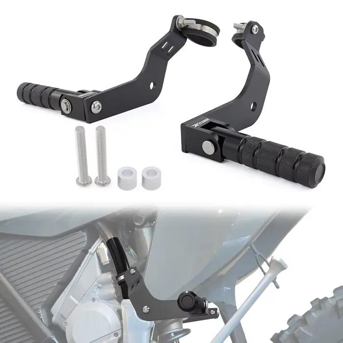 Repose-pieds pliables en acier pour passager de moto Stark Varg MX, EX & SM 2024 2025 2026