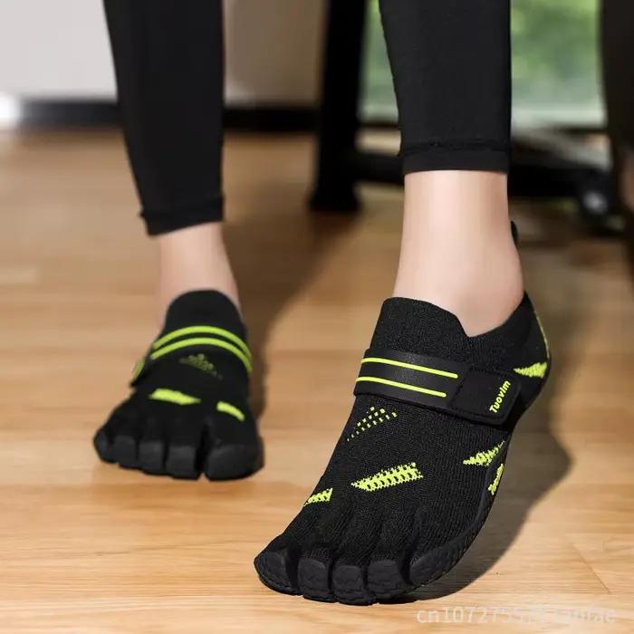 Chaussures à cinq orteils pour hommes et femmes, chaussures de randonnée professionnelles, chaussures de yoga d'intérieur, chaussures de fitness antidérapantes de style pieds nus pour hommes, chaussur