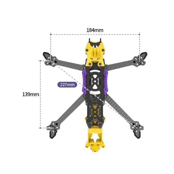 Châssis de drone FPV GYFPV 5 pouces DC/XH
