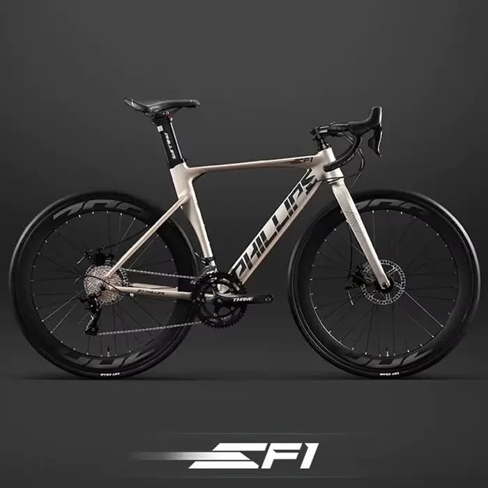 Vélo de route de course en alliage d'aluminium.700C, 14/16/18 vitesses, vélo de gravier pour hommes et femmes