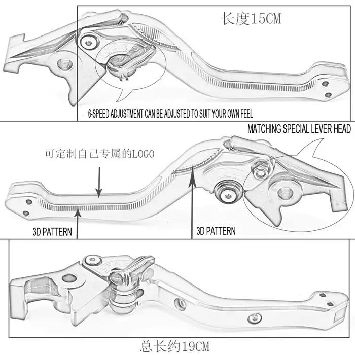 Levier de Frein et d'Embrayage Réglable avec Logo AK550 pour KYMCO AK 550, 2017-2022, 2021, Accessoires de Moto 3D CNC de Haute Qualité, Nouveauté