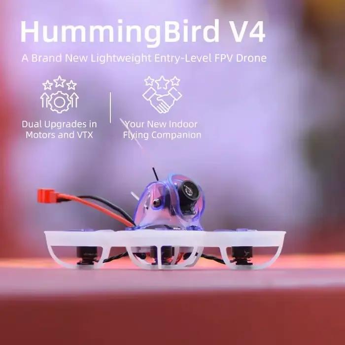 Nouveau drone NewBeeDrone Hummingbird V4 Whoop Quadcopter NX69 avec caméra pour la photographie aérienne et les vues panoramiques occasions spéciales