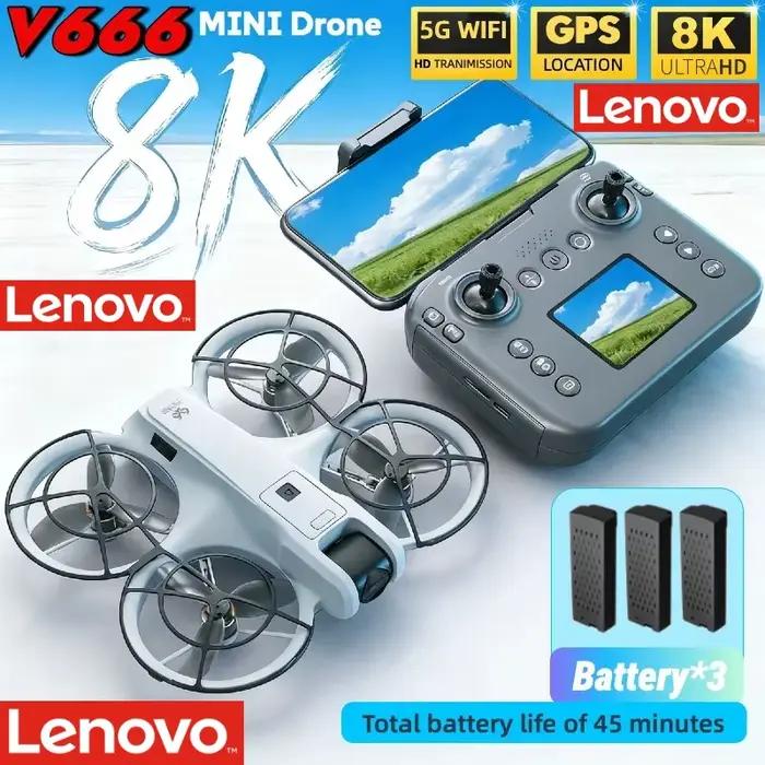 Drone professionnel 4K Lenovo V666 MINI 2026 avec WiFi 5G