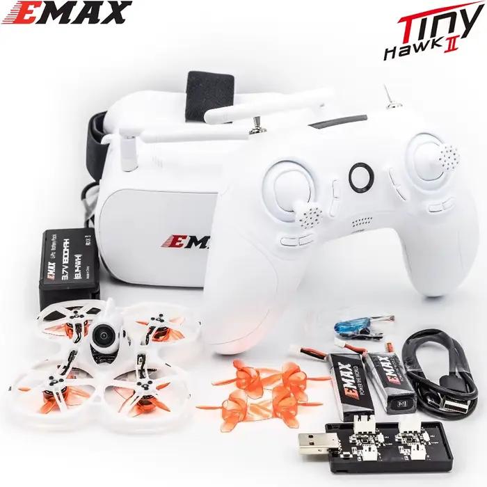 Drone de course FPV d'intérieur Emax Tinyhawk S II avec caméra F4 16000KV Nano2 et support LED
