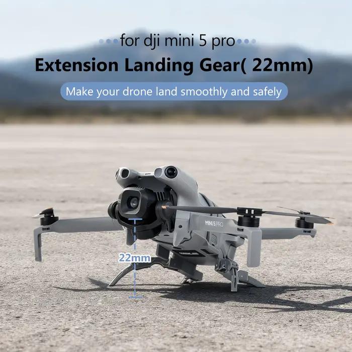 STARTRC PHOTO Train d'atterrissage pour DJI Mini 5 Pro Fly More Combo Accessoires Pliable Extensible à Libération Rapide Protection de Drone