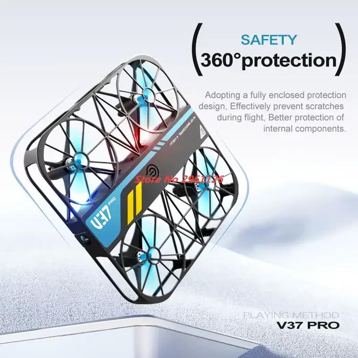 Mini drone RC 8K 2.4G avec gyroscope 6 axes, Wifi FPV, caméra HD 8K, structure anti-choc 3D, maintien d'altitude, prêt à l'emploi, pour amoureux de la nature et des nouvelles technologies