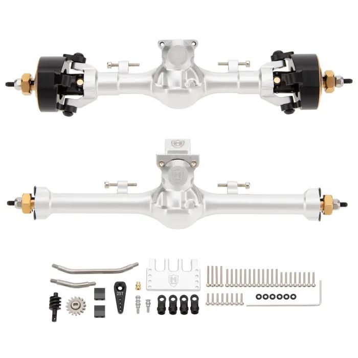 Essieux isocinétiques en métal MEUS Racing SCX24 V3 +9MM avec CVD en 3 sections pour Axial 1/24
