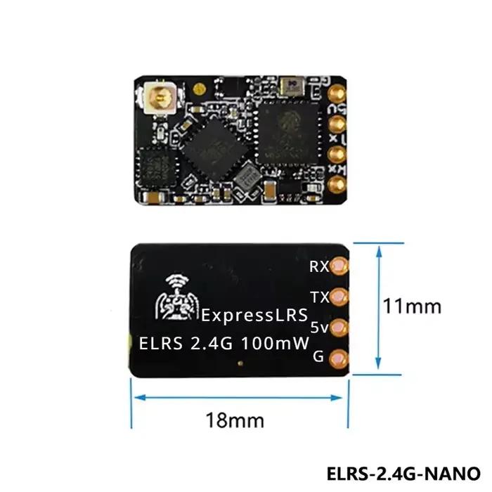 Récepteur NANO ELRS 2, 4 GHz ExpressLRS BETAFPV 2400 RX avec antenne de type T