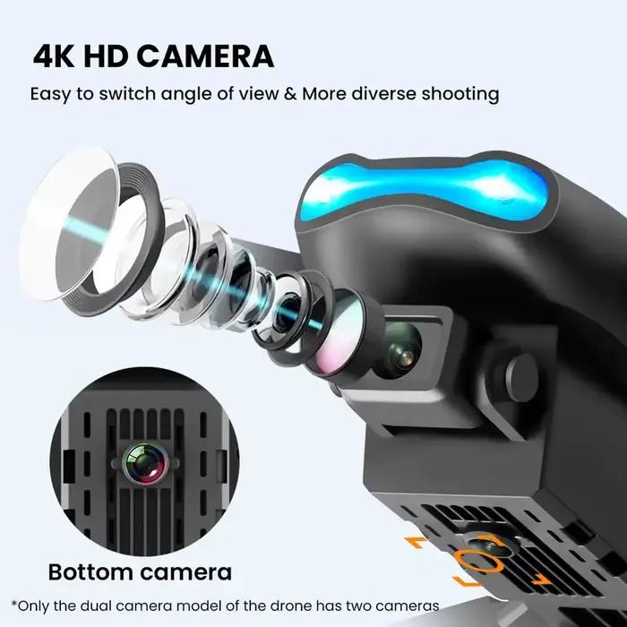 Nouveau Mini drone E99 4K WIFI HD caméra FPV pliable RC photographie aérienne quadrirotor jouet hélicoptère cadeau de vacances pour les enfants