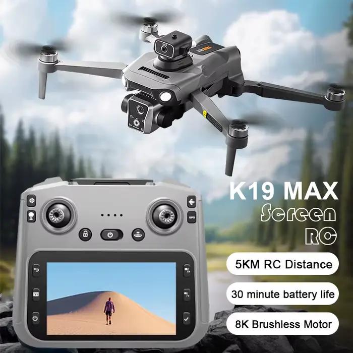 2025 K19 MAX Drone GPS retour avec écran photographie aérienne avion sans brosse Airdrop télécommande