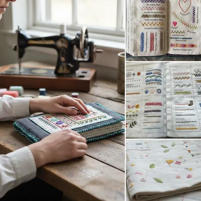 Livres de couture de broderie avec une boîte à outils complète et tutoriel d'instruction Livre d'instructions de broderie pour les amateurs d'artisanat débutants