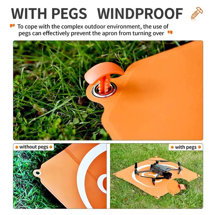 Plateforme d'atterrissage pliable universelle pour drone DJI 22 pouces matériaux PU imperméable et anti-rayures pour Neo 2 Air 2S 3S Mavic 3 4 Pro Mini 4 5 Pro Avata 360 2 accessoires FPV occassions voyage randonnée photo aérienne