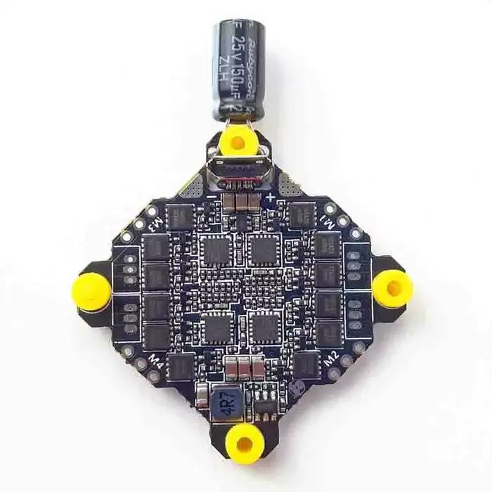 Contrôleur de Vol DarwinFPV F411 AIO pour Drone RC Course FPV Compatible Batteries 1 à 3 Cellules Performances Avancées
