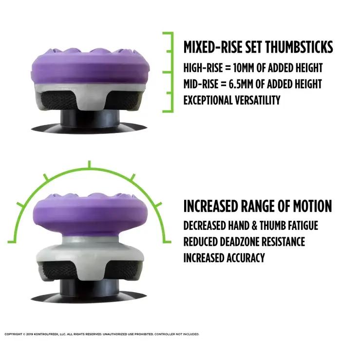 Freeks de performances élevées pour PS4 PS5 Galaxy Joystick Compatible avec 8BitDo Ultimate Controller Stick Capuchon en silicone