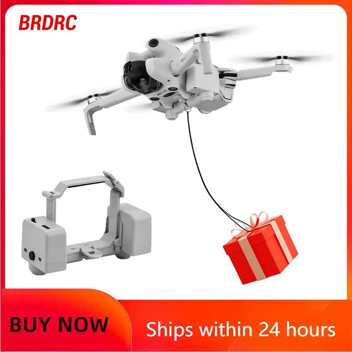 BRDRC – système Airdrop pour Drone DJI Mini 4 Pro, appât de pêche, cadeau de mariage, lanceur, accessoires légers, charge 100g