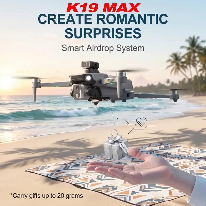 Nouveau Drone GPS K19 MAX 2026 avec Double Caméra 4K