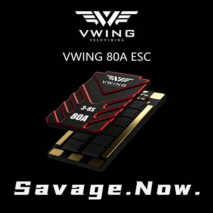 Contrôleur de vitesse brushless Vwing 80A 3-8s Blheli_32 ESC