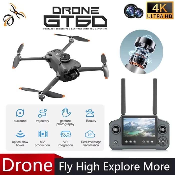 Drone professionnel GT60 4K GPS avec écran 4