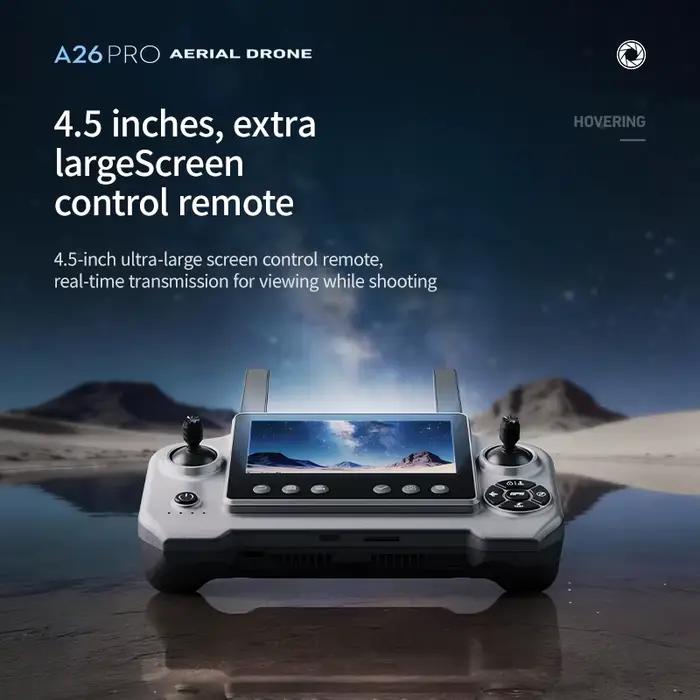 Drone Lenovo A26 Pro 4K HD 8K Triple Caméra FPV Moteur Brushless Évitement d'Obstacles Quadricoptère RC Pliable Professionnel Aérien