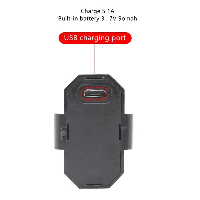 7 couleurs Mini Drone RC lampe clignotante stroboscopique USB LED feux d'avertissement de moto