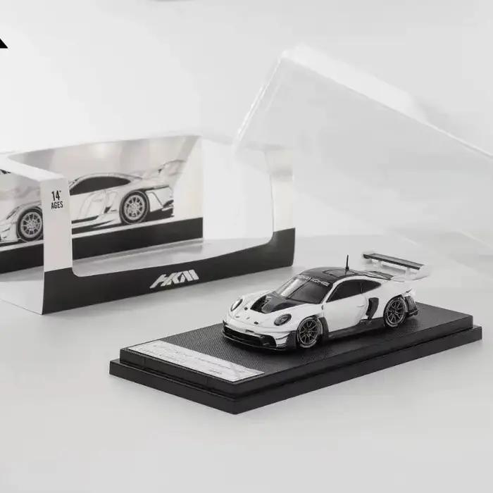 Modèle de voiture de sport en alliage HKM 164, aile arrière large de course GT3