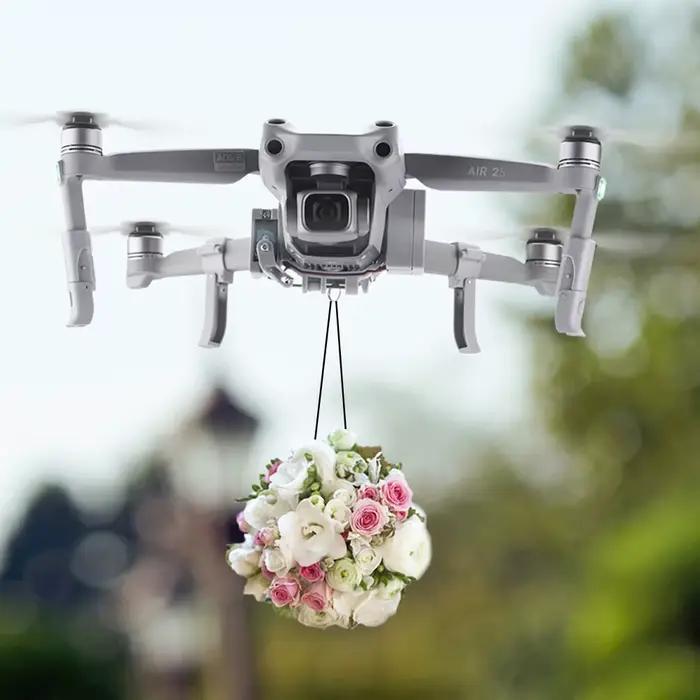 Kit de Chute d'Air pour Drone DJI Mavic Air 2/AIR 2S Accessoire de Pêche et Largage de Cadeaux Occasions Spéciales