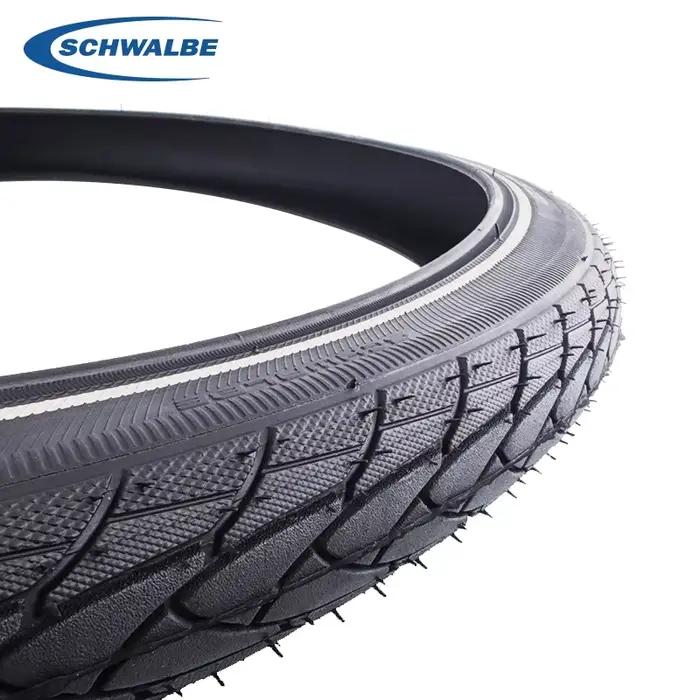 Pneus de vélo SCHWALBE Original MARATHON PLUS 26x1.75 pour route et VTT, 7 niveaux SmartGuard, noirs, réfléchissants, pièces de vélo