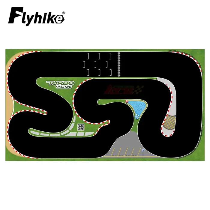 160x90cm 180x80CM Portable Turbo course tapis en caoutchouc piste 1:76 RC Mini voiture