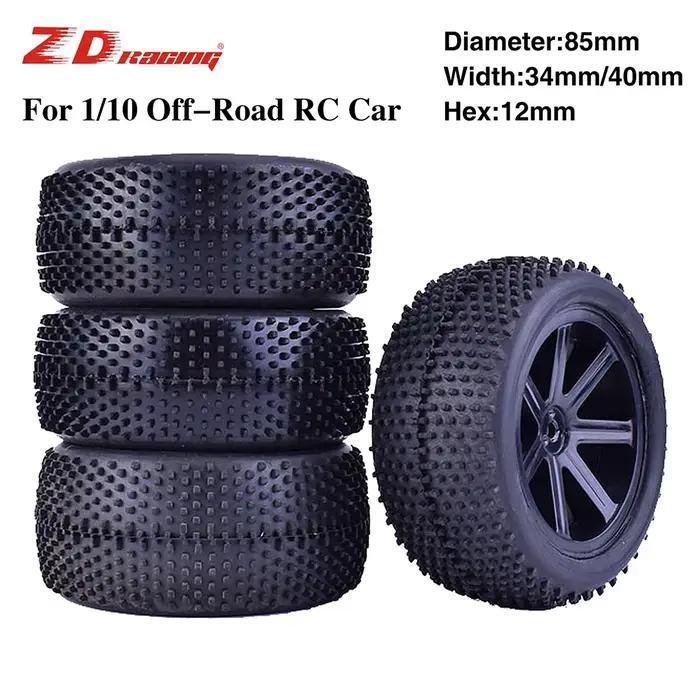 ZD Racing – jante de moyeu de roue et pneus en caoutchouc de 85mm