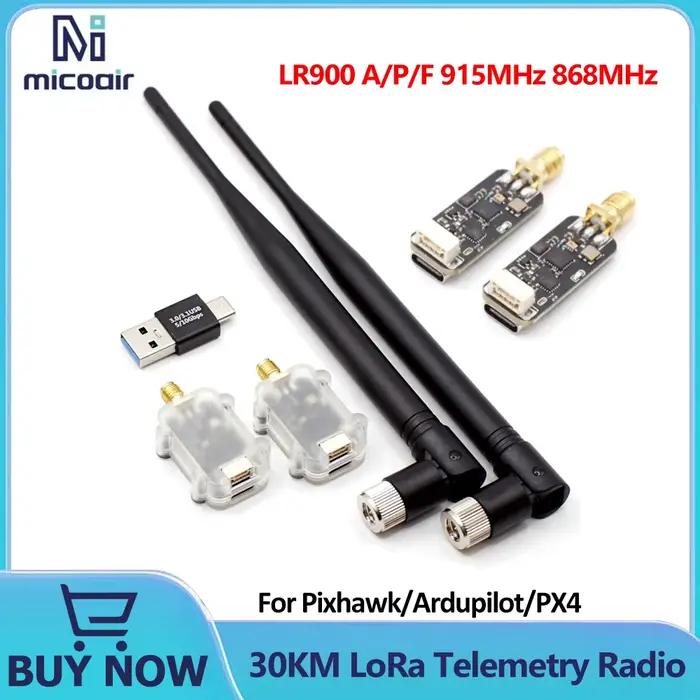 LR900 A/P/F 915MHz 868MHz 30KM Module Radio de télémétrie LoRa pour pièces de quadrirotor de Drone
