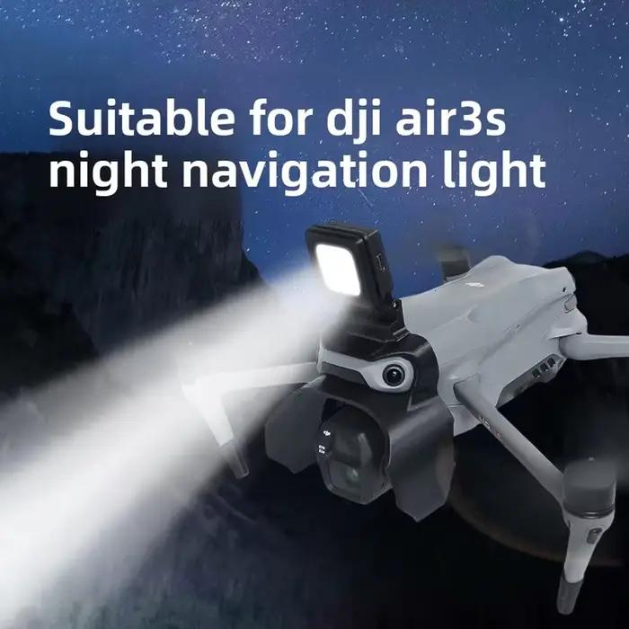 Lumière de vol nocturne pour drone avec couvercle de protection pour gimbal pour Dji Mavic Air 3S rechargeable 180 °