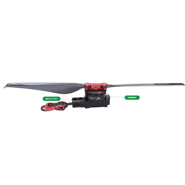 Flycolor FOC F8 5-12S moteur de puissance haute poussée ESC 3095 hélice pliante 35/40mm Tube en carbone charge utile Drone agricole UAV
