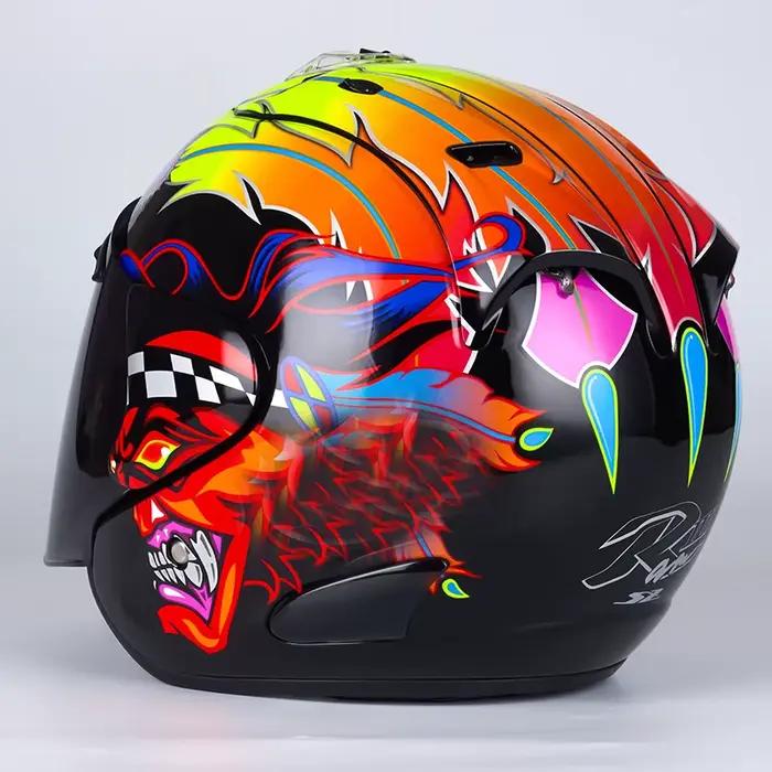 Casque de moto de course à visage ouvert Ram3 Russell demi-casque femmes et hommes saison d'été Casque de sécurité Casque Casco approuvé ECE