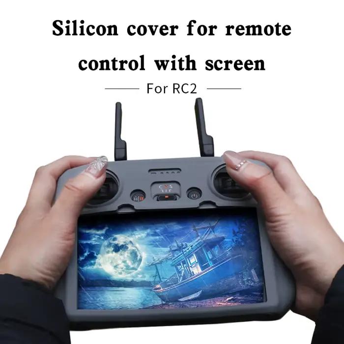 Housse en silicone pour télécommande DJI Mini 4 5 Pro/Air 3S RC 2 avec étui de protection d'écran
