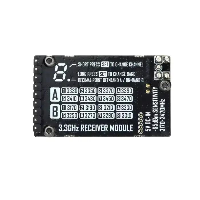 RUSHFPV 3.3G 4W VTX IRC Tramp 7-30V Émetteur vidéo et module VRX 3.3GHz pour drone FPV longue portée