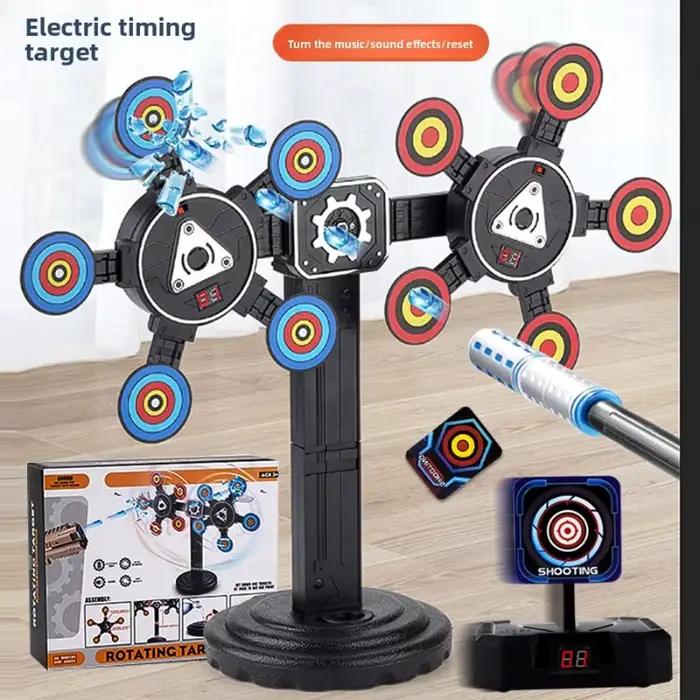 360 °   Cible de tir électronique mobile rotative avec retour automatique pour compétition de tir et jeu de fête