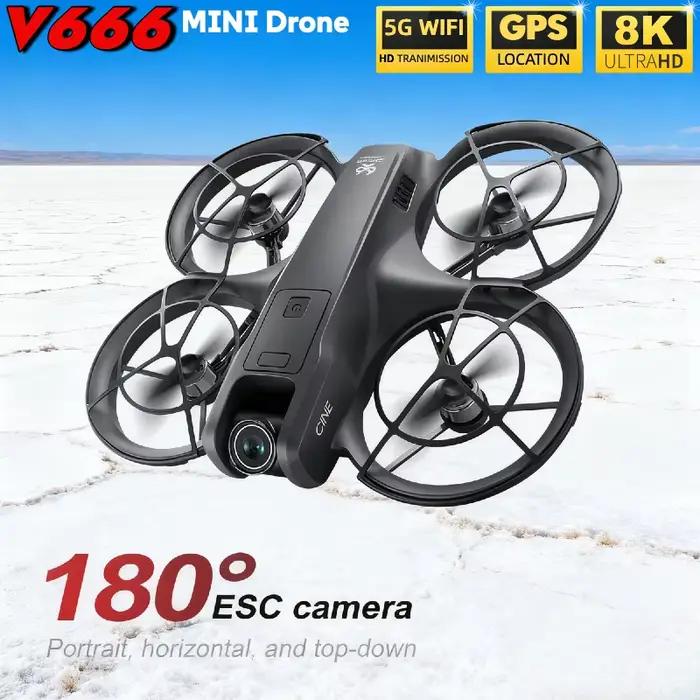 Drone professionnel 4K Lenovo V666 MINI 2026 avec WiFi 5G