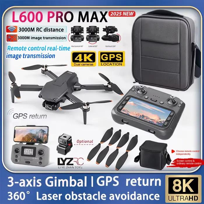 Nouveau Drone professionnel L600 Pro MAX 4K avec caméra HD 8K