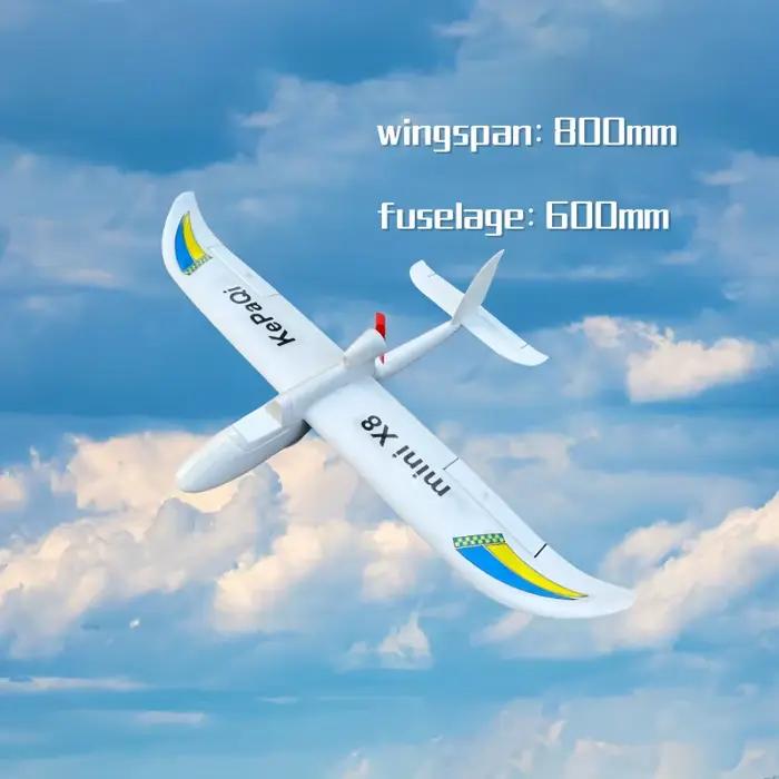 Surfer X8 Mini Version 800mm Drone Planeur à Voilure Fixe Électrique Télécommandé pour l'Initiation et la Pratique