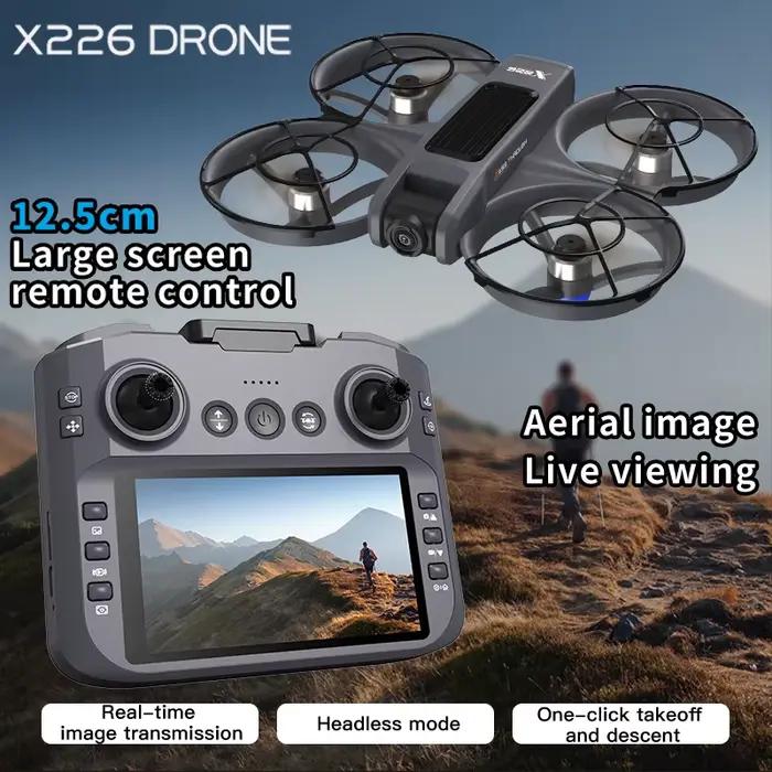Nouveau X226 RC Drone 2.4G 5G professionnel 4K HD photographie aérienne télécommande FPV Dron HD double caméra quadrirotor garçon jouets cadeaux