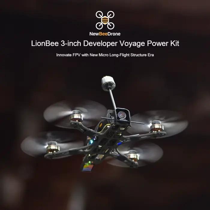 Nouveau Drone FPV RC LionBee 3 pouces AT32F435 avec Kit Vidéo Analogique Longue Portée et Moteur 1202 11420KV pour Quadricoptère RC