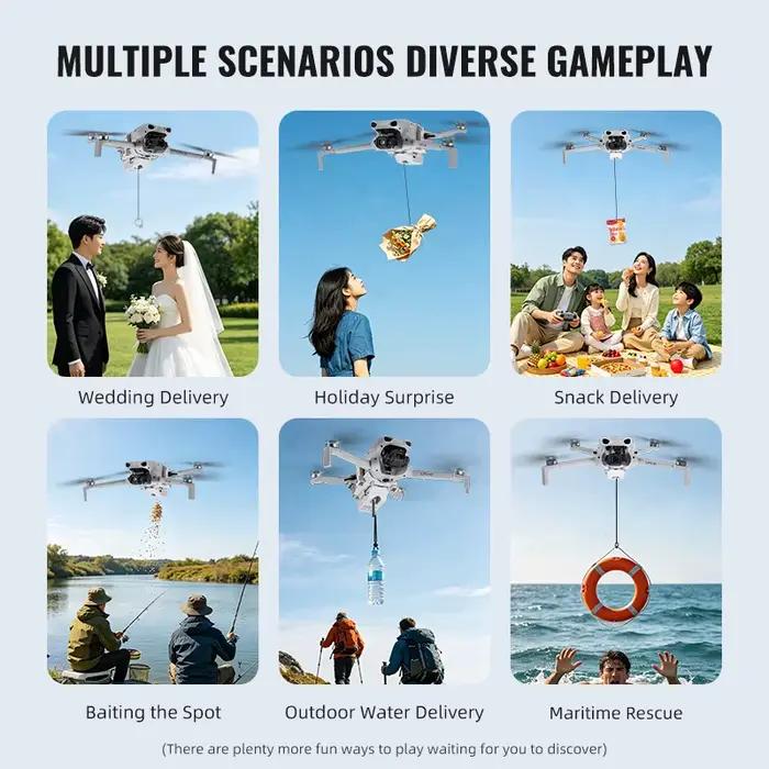 Système de largage aérien 12KM pour accessoires de drone DJI Lito 1/X1