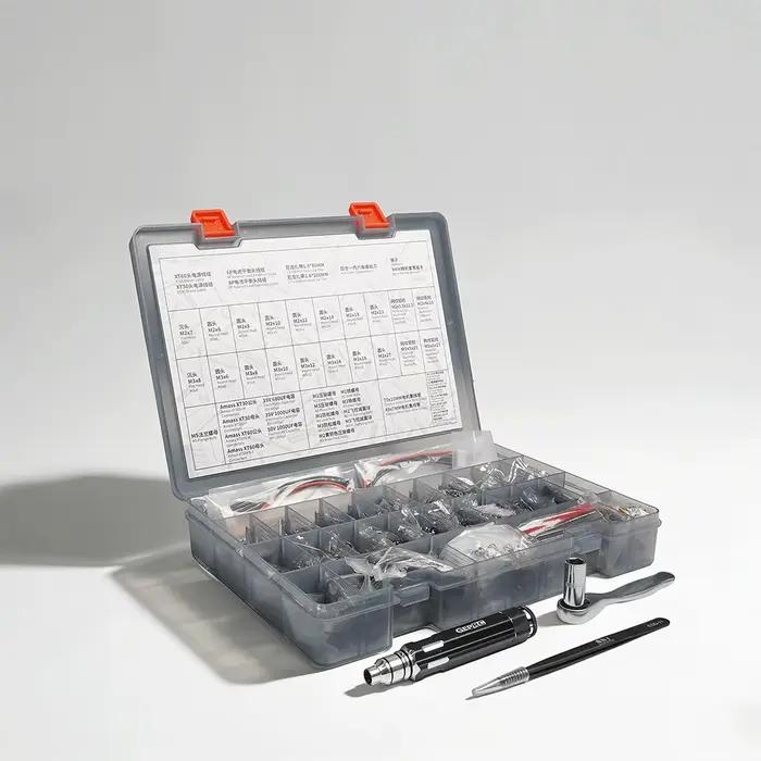 Kit de réparation multifonctionnel GEPRC FPV, avec vis/écrous/connecteurs/câbles, outils pour l'entretien des drones FPV