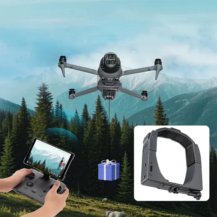 Système de largage aérien pour DJI Mavic 4 Pro : Dispositif de livraison pour demande en mariage par drone