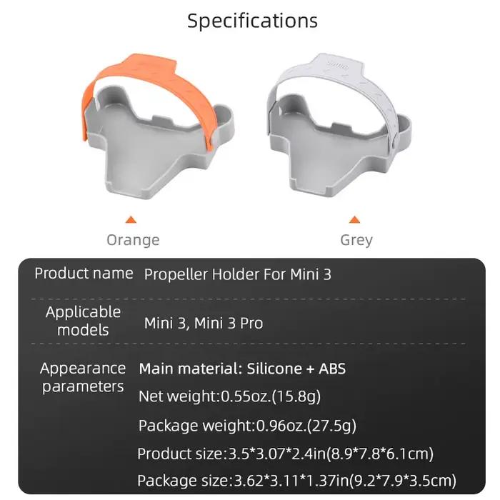 Stabilisateurs de support d'hélice pour DJI Mini 3 Mini 3 Pro protection des lames d'hélice accessoire de drone robuste et sûr pour les vols extérieurs et prises de vue rapide