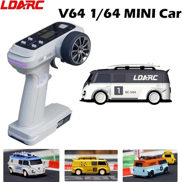LDARC 1:64 V64 RTR Mini modèle de voiture électrique RC 2.4GHz longue durée de vie de la batterie bureau