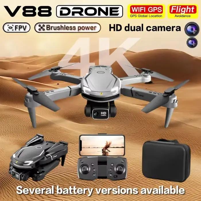 Drone Lenovo V88 8K 5G Professionnel pour Photographie Aérienne HD Double Caméra Quadricoptère Pliable Occasions Spéciales