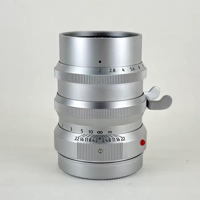 Objectif Light Lens Lab 75mm F2 SPII Cooke Speed Panchro II Noir Peint Chrome Asphérique pour Leica M M6 M7 M9 M10P M11 M240