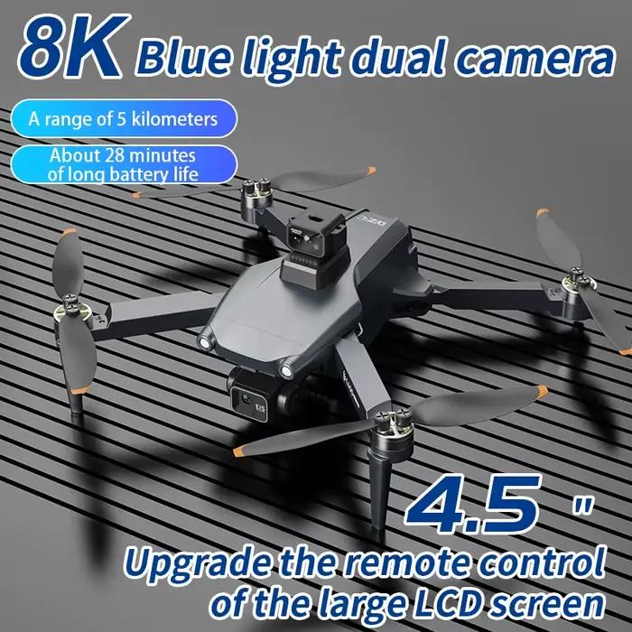 L600 PRO MAX GPS Drone professionnel 8K 3 axes cardan HD double caméra évitement d'obstacles FPV sans brosse 5G WIFI RC quadrirotor jouets